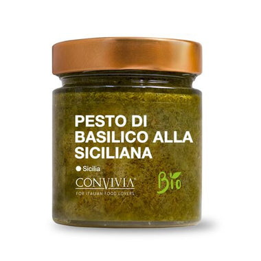 Pesto di basilico alla siliana Bio - convivia - 190 g