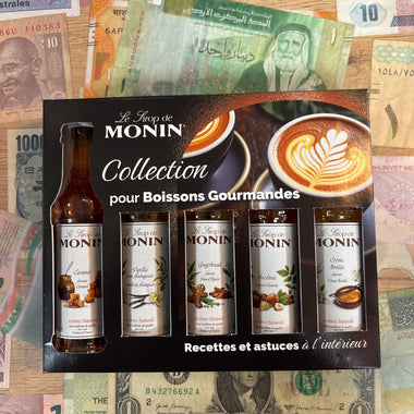 Coffret de sirops pour boissons gourmandes - Monin - 5x 5cL