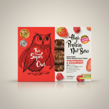 Barres de fruit fraise framboise hyper protéinées (3x28g)