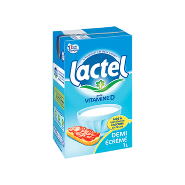 Lait demi-écrémé lactel - 1L