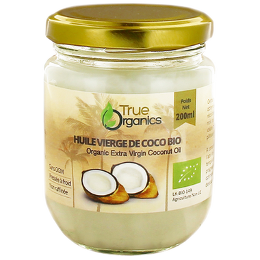 Huile vierge de coco -True Organics- 183g