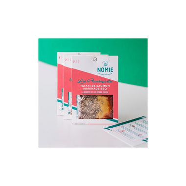 Tataki de saumon marinade bbq - nomie - 29g