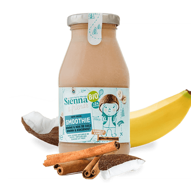 SMOOTHIE BIO BANANE, COCO & CANNELLE - SANS SUCRE AJOUTÉ - SANS LACTOSE - DÈS 24M - 200ML