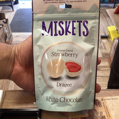 Miskets strawberry freeze dried White chocolate covered