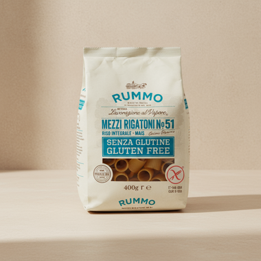 Rummo mezzi rigatoni sans gluten n51 400g