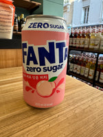 Fanta pêche blanche zéro sucre - 350 ml