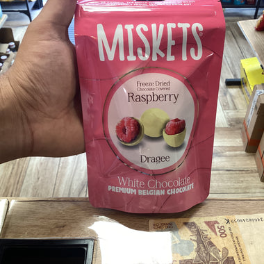 Miskets Raspberry freeze chocolate covered