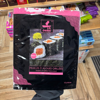 CHIAKI- Feuilles algues grillées x10 - Noir