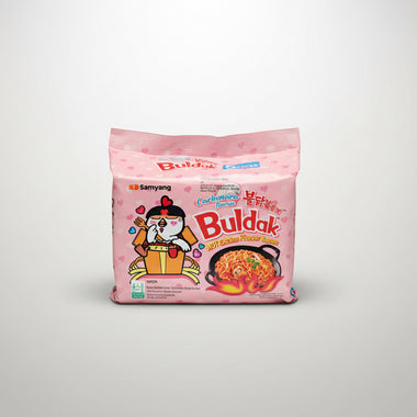 Buldak Rosé - Pack 5 Hot chicken flavor ramen